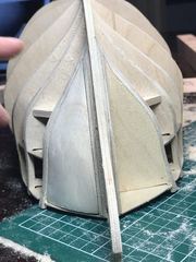 Build photo of the HMS Diana model, 2017-09-26