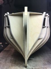Build photo of the HMS Diana model, 2017-09-26