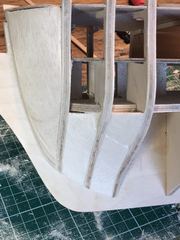 Build photo of the HMS Diana model, 2017-09-30