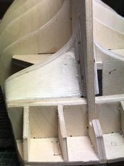 Build photo of the HMS Diana model, 2017-09-30