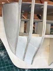 Build photo of the HMS Diana model, 2017-09-30