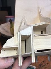 Build photo of the HMS Diana model, 2017-09-30
