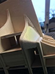 Build photo of the HMS Diana model, 2017-09-30