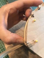 Build photo of the HMS Diana model, 2017-09-30
