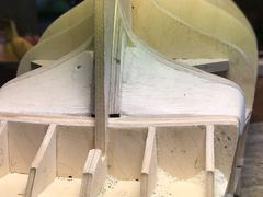 Build photo of the HMS Diana model, 2017-09-30