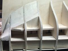 Build photo of the HMS Diana model, 2017-10-01