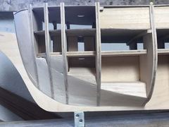 Build photo of the HMS Diana model, 2017-10-01