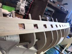 Build photo of the HMS Diana model, 2018-01-02