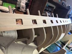 Build photo of the HMS Diana model, 2018-01-02