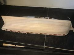 Build photo of the HMS Diana model, 2018-03-25