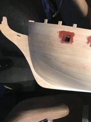 Build photo of the HMS Diana model, 2018-04-01