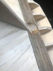 Build photo of the HMS Diana model, 2018-04-02