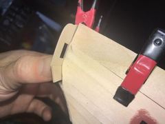 Build photo of the HMS Diana model, 2018-04-05