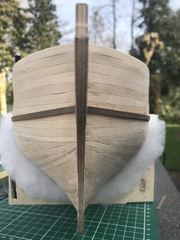 Build photo of the HMS Diana model, 2018-04-08