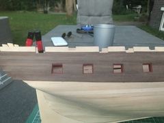 Build photo of the HMS Diana model, 2018-04-19