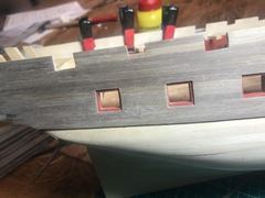 Build photo of the HMS Diana model, 2018-04-26