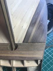 Build photo of the HMS Diana model, 2018-05-19