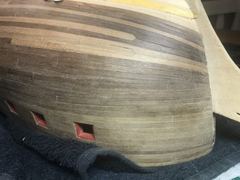 Build photo of the HMS Diana model, 2018-05-24