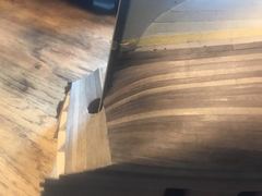 Build photo of the HMS Diana model, 2018-08-20