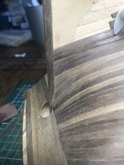 Build photo of the HMS Diana model, 2018-08-24