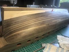 Build photo of the HMS Diana model, 2018-08-25