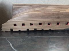 Build photo of the HMS Diana model, 2018-09-08
