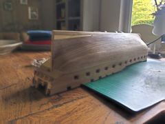 Build photo of the HMS Diana model, 2018-09-08