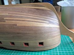 Build photo of the HMS Diana model, 2018-09-08