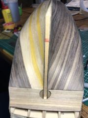 Build photo of the HMS Diana model, 2018-09-23