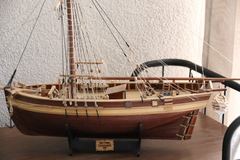 Build photo of the HMS Diana model, 2018-10-27