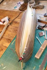 Build photo of the HMS Diana model, 2018-11-03