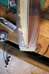 Build photo of the HMS Diana model, 2018-11-03