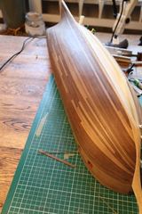 Build photo of the HMS Diana model, 2018-11-03