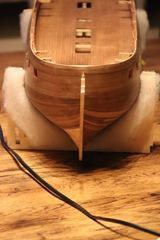 Build photo of the HMS Diana model, 2018-11-04