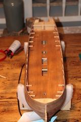Build photo of the HMS Diana model, 2018-11-04