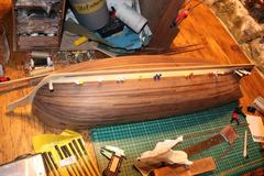 Build photo of the HMS Diana model, 2018-11-17