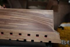 Build photo of the HMS Diana model, 2018-11-18
