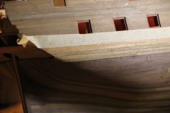 Build photo of the HMS Diana model, 2018-12-03