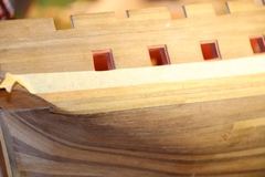Build photo of the HMS Diana model, 2018-12-03