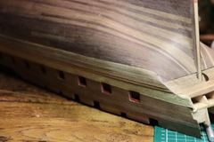 Build photo of the HMS Diana model, 2018-12-04