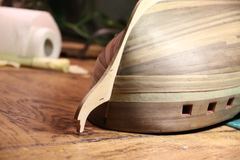 Build photo of the HMS Diana model, 2018-12-04