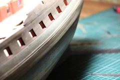 Build photo of the HMS Diana model, 2018-12-05
