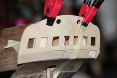 Build photo of the HMS Diana model, 2018-12-08