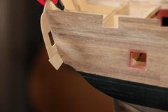 Build photo of the HMS Diana model, 2018-12-08