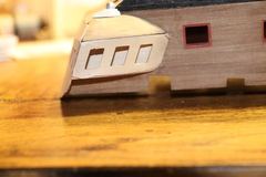Build photo of the HMS Diana model, 2018-12-09