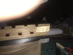Build photo of the HMS Diana model, 2018-12-09