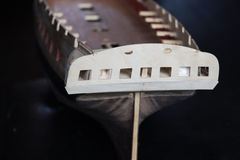 Build photo of the HMS Diana model, 2018-12-09