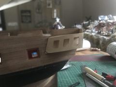 Build photo of the HMS Diana model, 2018-12-09
