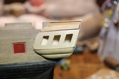 Build photo of the HMS Diana model, 2018-12-09