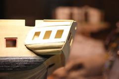 Build photo of the HMS Diana model, 2018-12-09